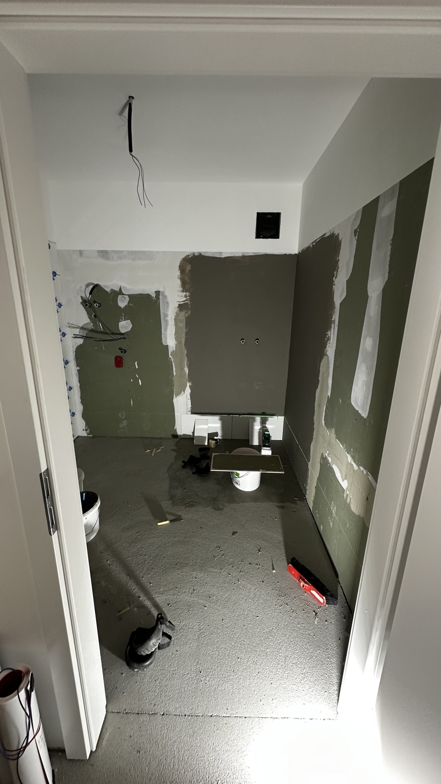Arbeiten im Badezimmer